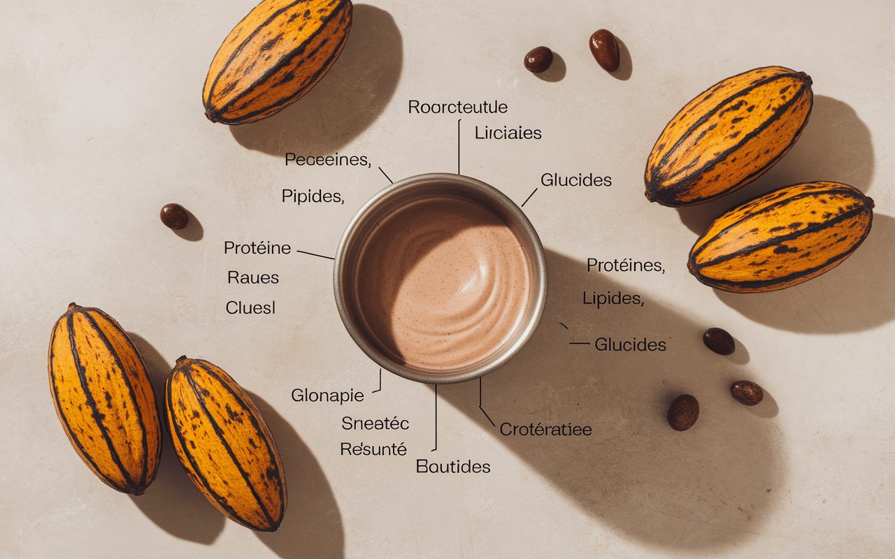 Infographie nutritionnelle beurre de cacahuète