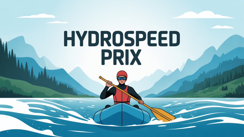 Personne en combinaison néoprène avec flotteur bleu hydrospeed prix
