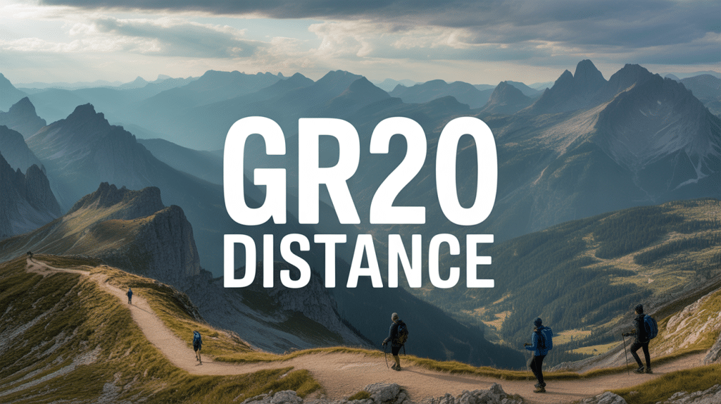 Vue panoramique montagnes GR20 distance