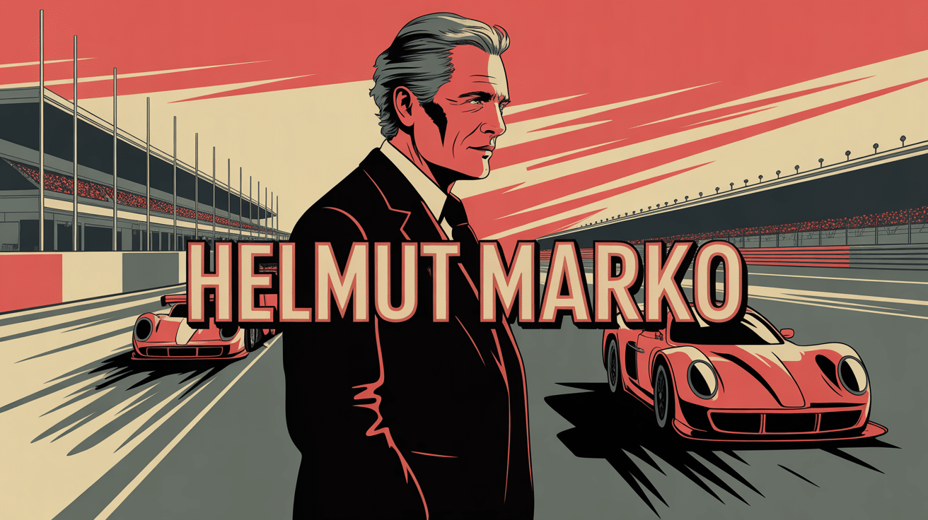 Portrait stylisé Helmut Marko