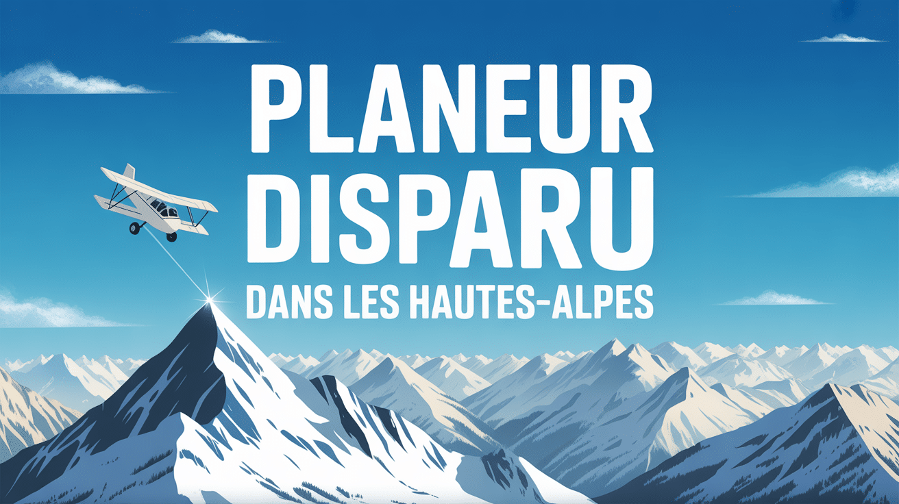 Illustration de planeur disparu dans les Hautes Alpes
