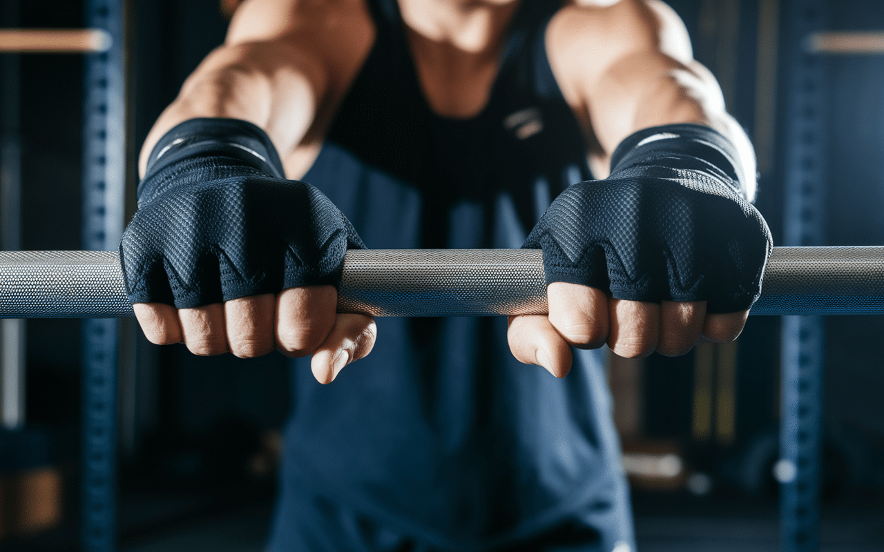 mains avec manique crossfit grip
