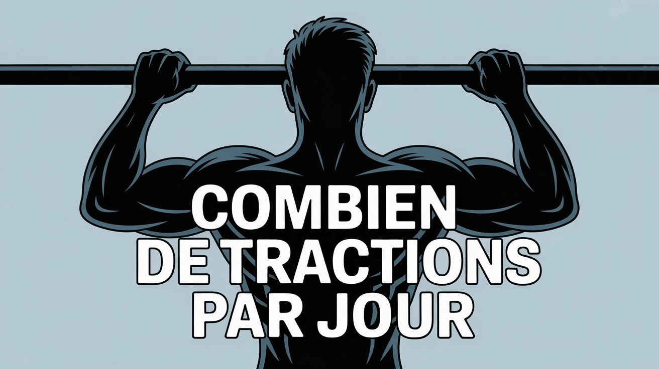 combien de traction par jour, silhouette homme, muscles dos et bras