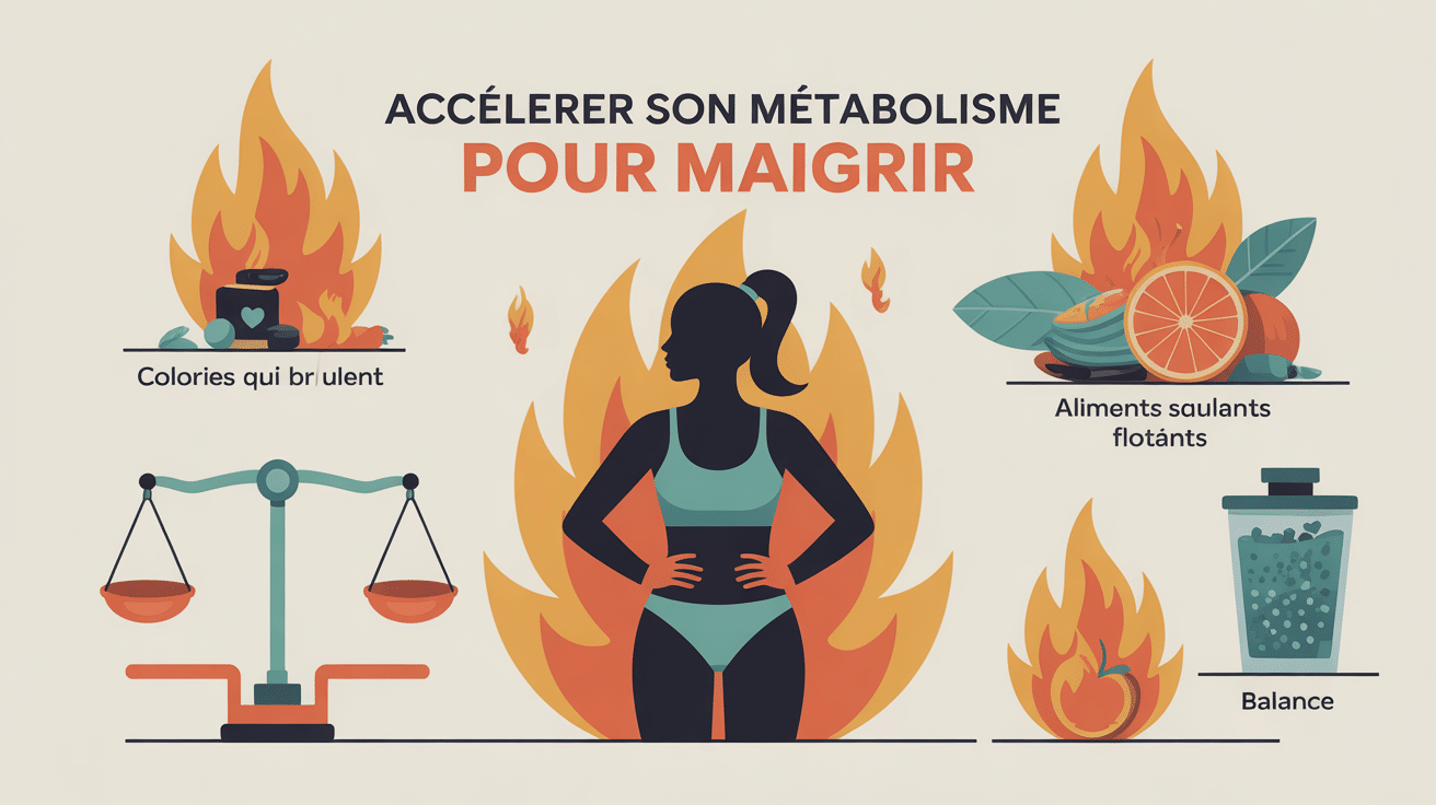 illustration moderne comment accelerer son metabolisme pour maigrir
