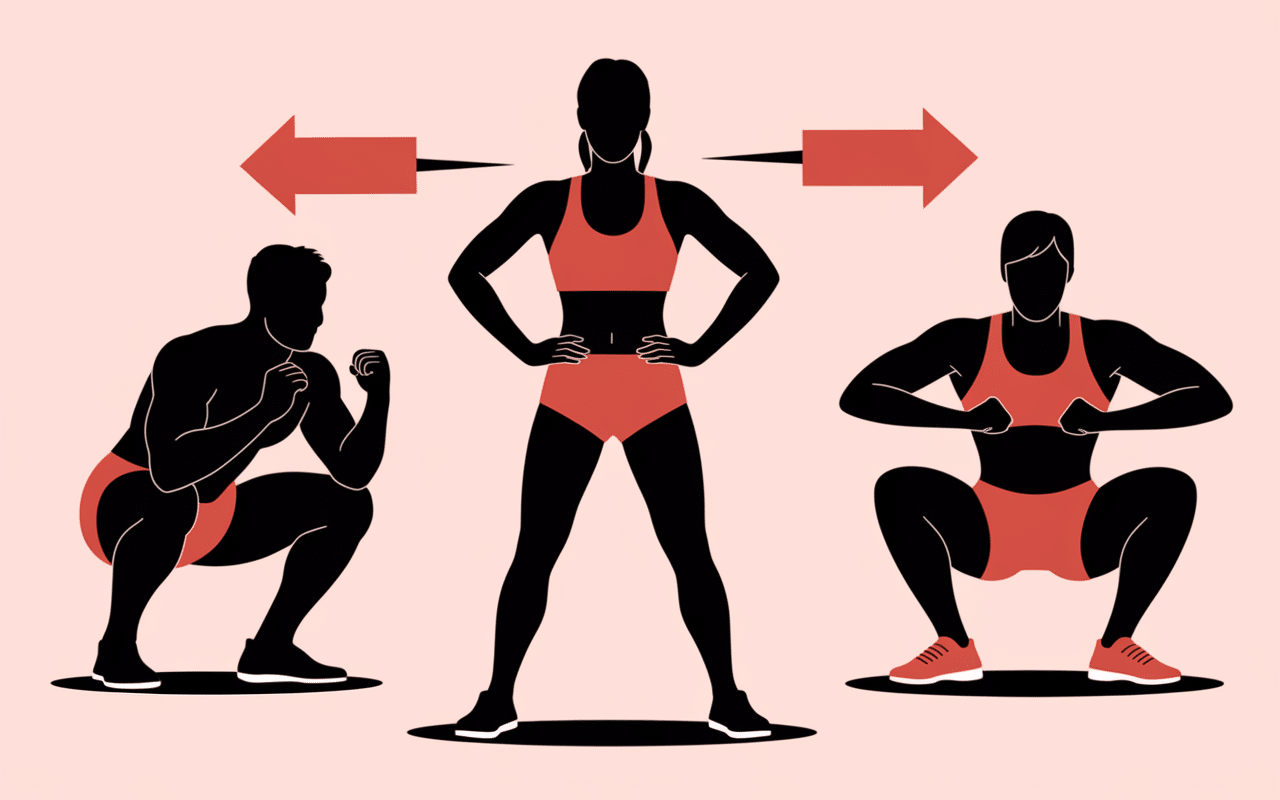 exercices squat sumo fente interieur des cuisses