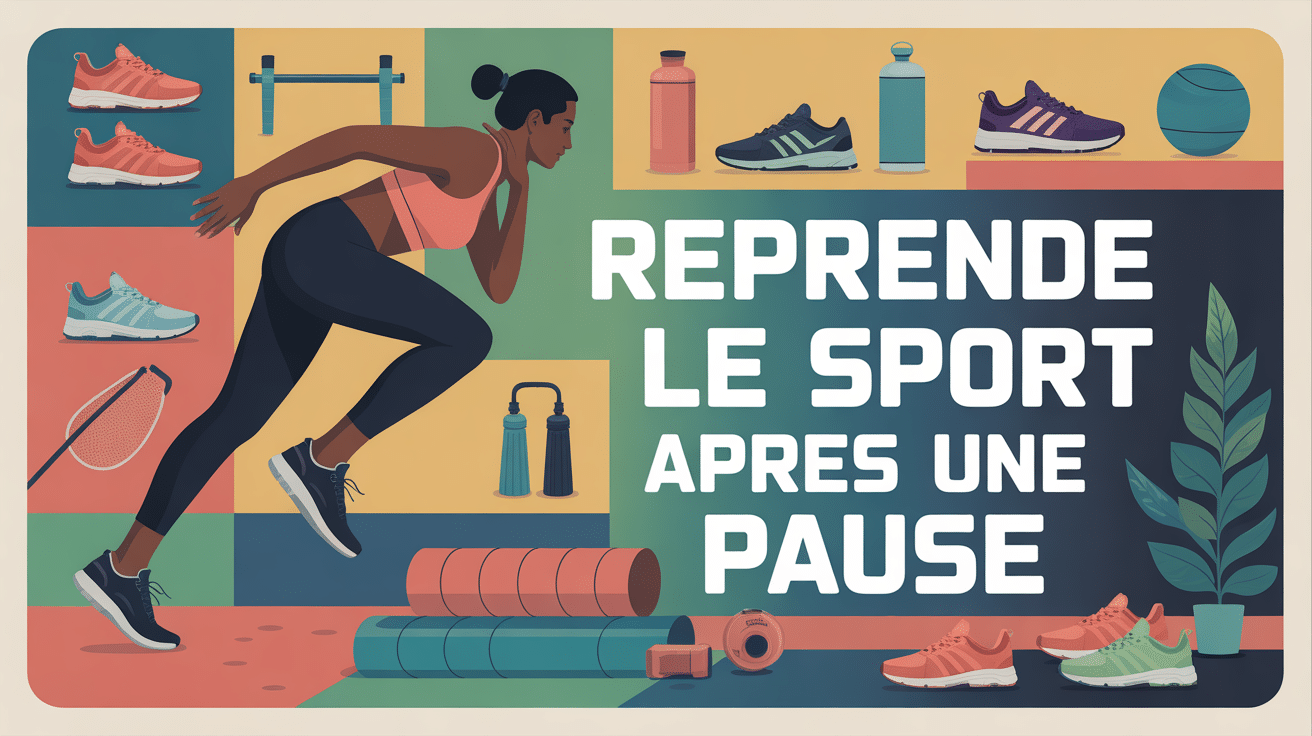 illustration comment reprendre le sport après une pause ambiance motivante