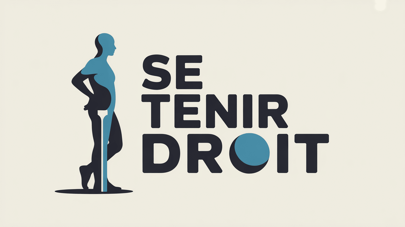 comment se tenir droit image silhouette alignée