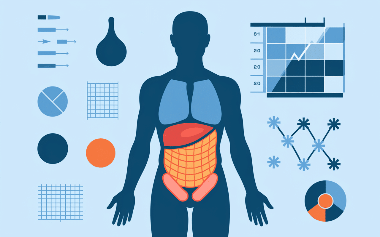 Schéma scientifique montrer pourquoi courir fait perdre du ventre