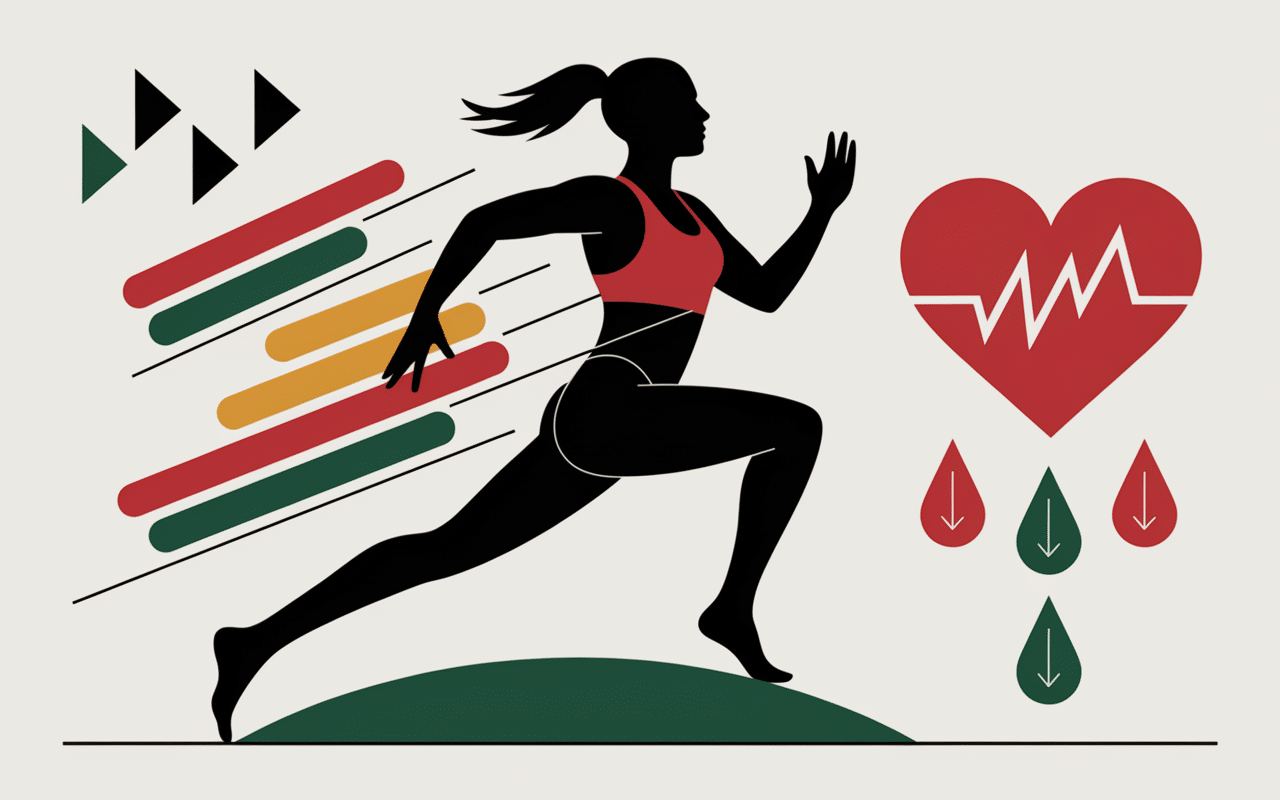 Illustration impact courir pour perdre du poids calories