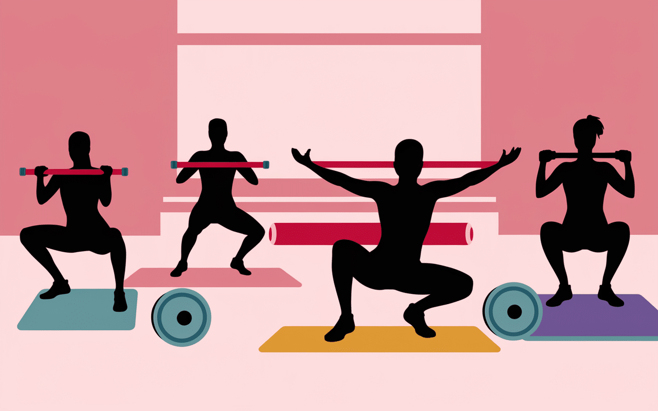 elastique pour le sport exercices renforcement et étirements