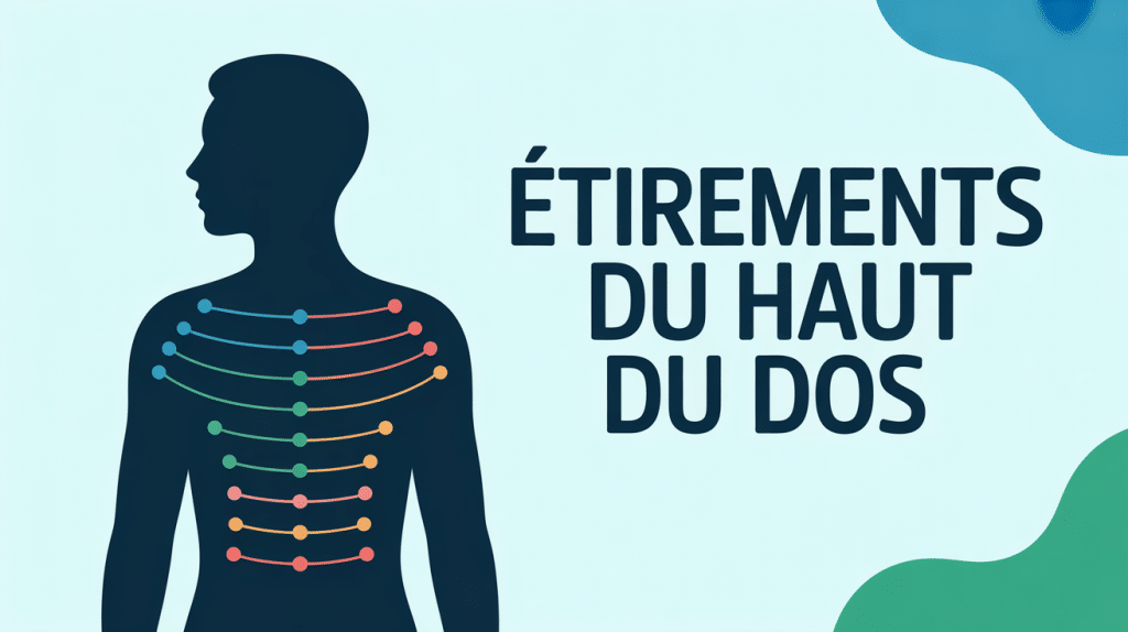 etirement haut du dos silhouette illustrative