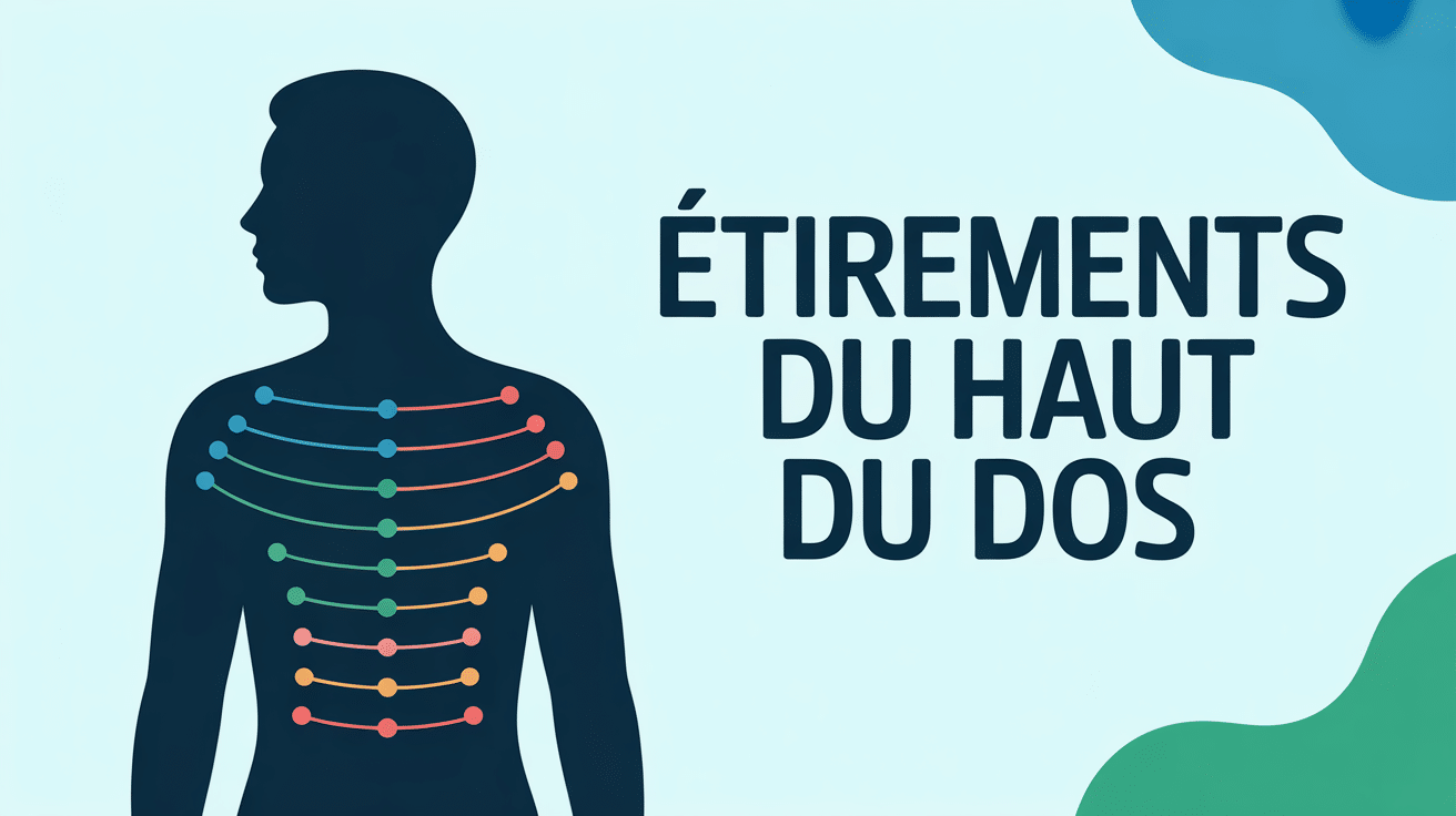 etirement haut du dos silhouette illustrative