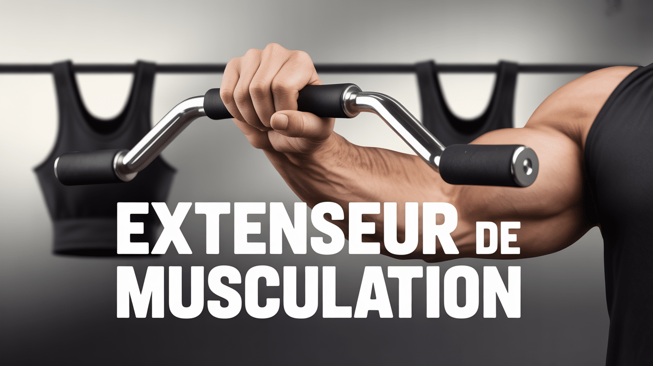 Main tenant extenseur musculation acier poignees ergonomiques