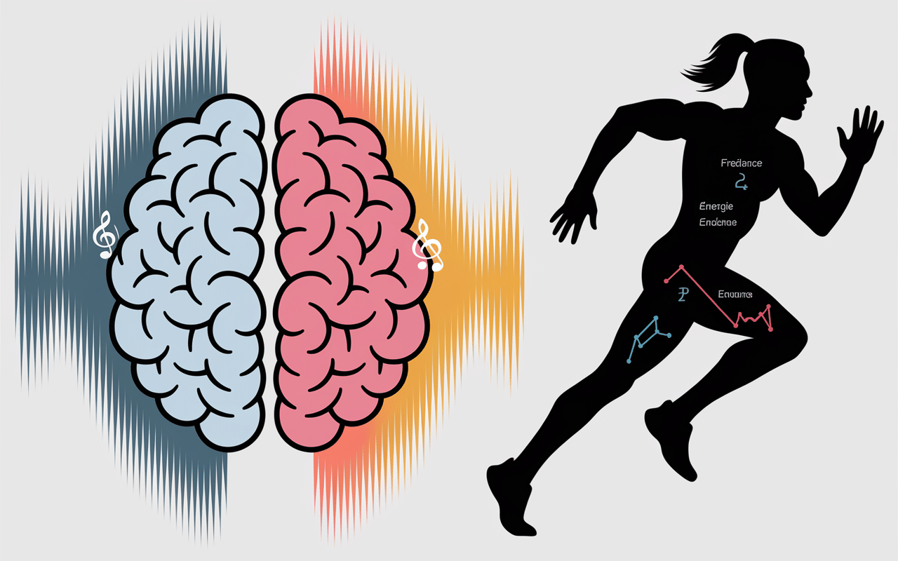 Faire du sport en musique cerveau ondes sonores performance