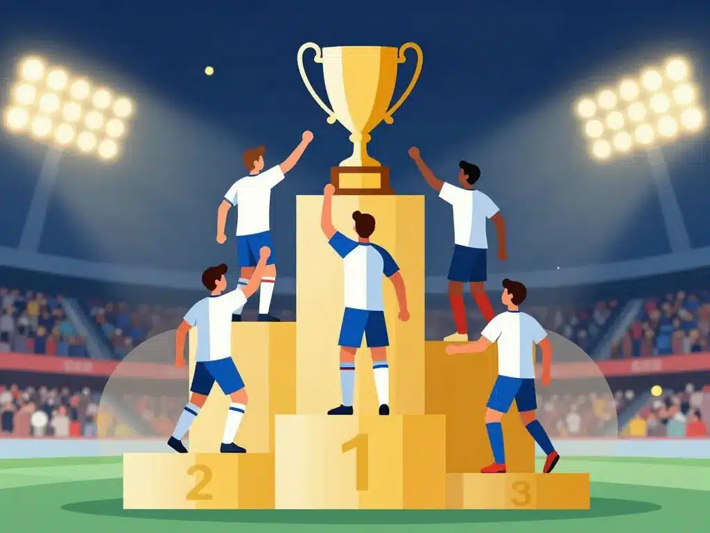 Grandes années et palmarès aja 1905 football