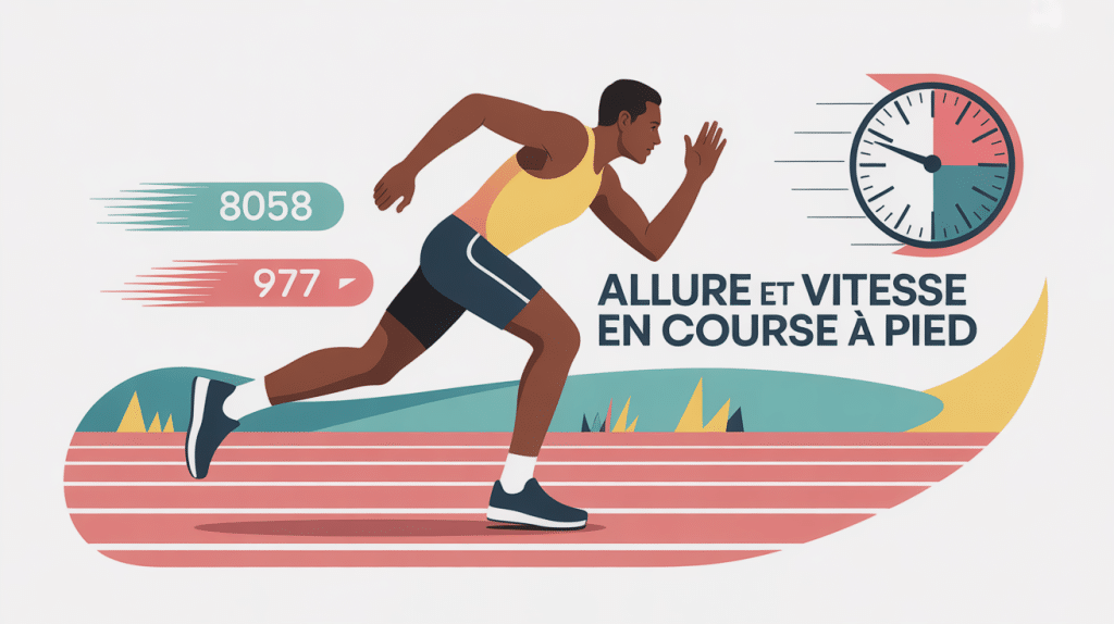 allure vitesse différence illustration course à pied