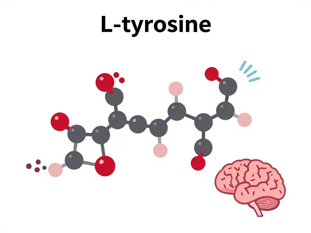 Amino acid l tyrosine conceptual diagram neurotransmitter synthesis