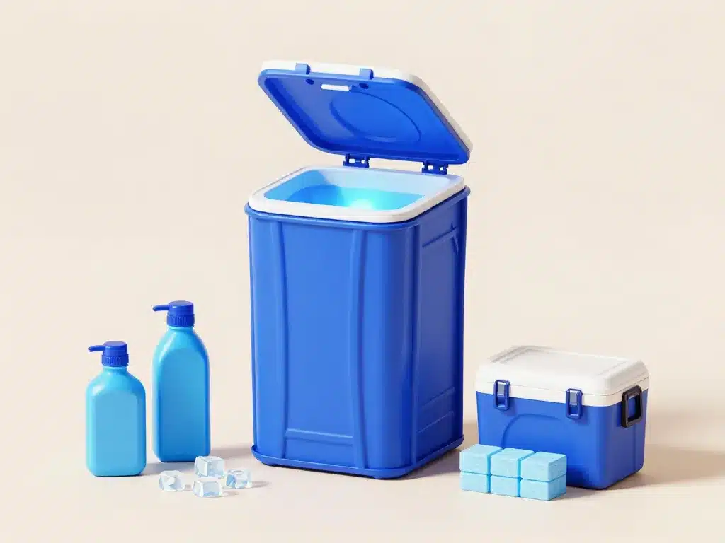 blue ice désodorisant toilette camping bloc réfrigérant