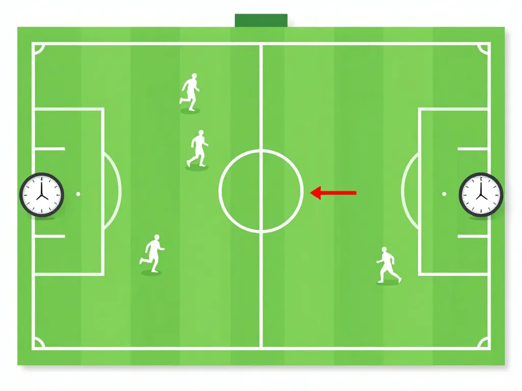 combien de temps dure un match de foot schéma périodes et mi-temps