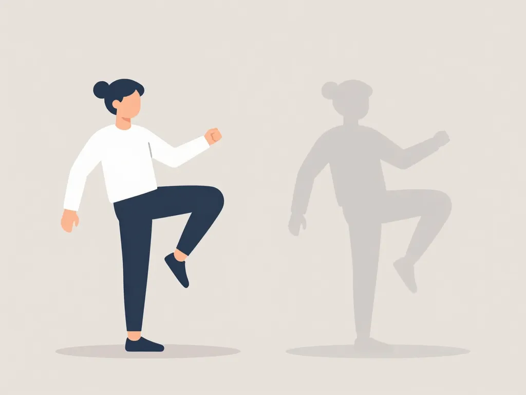 donkey kicks alignement posture schéma