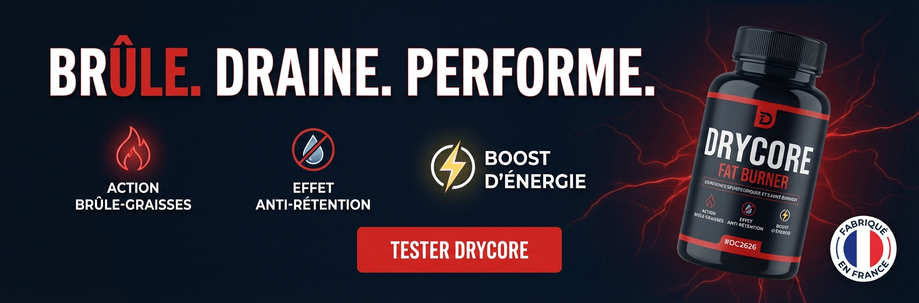 Drycore - Brûleur spécial sèche musculation