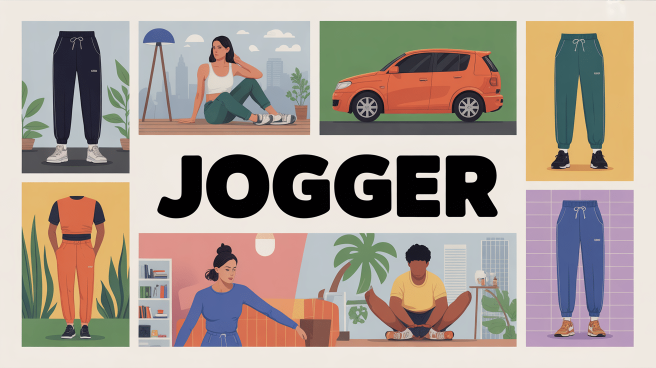 Différents styles de jogger dans divers contextes