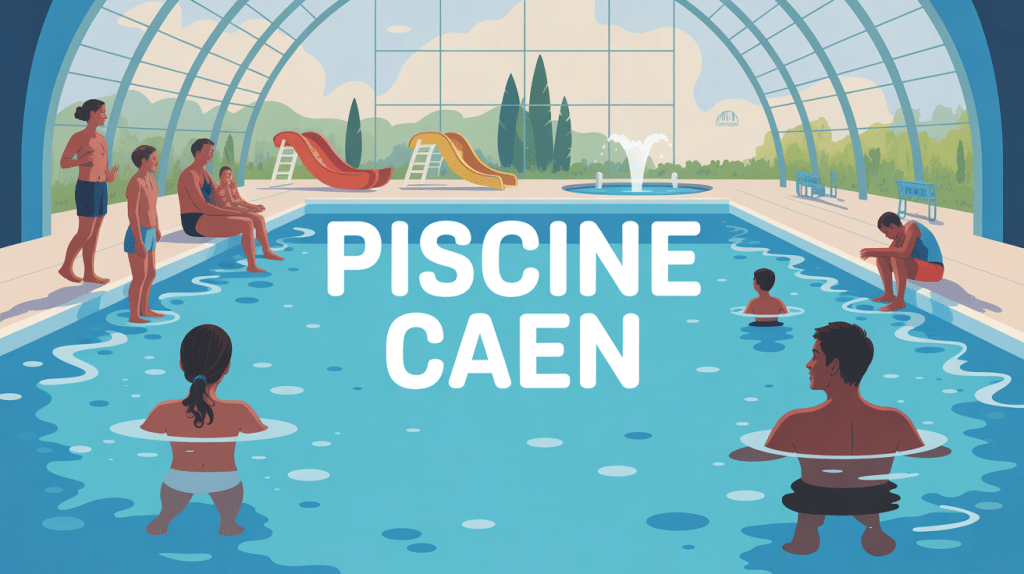 Illustration piscine Caen nageurs familles enfants bassin lumineux