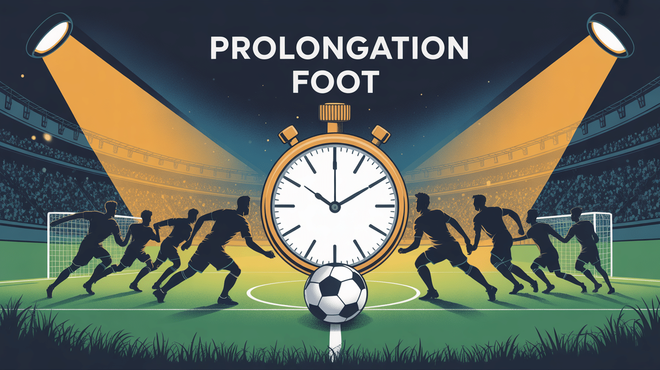 prolongation foot match sous projecteurs joueurs fatigués