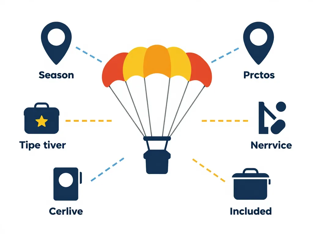 facteurs saut en parachute prix visuel