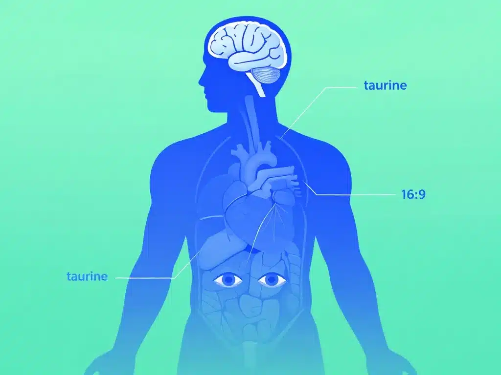 taurine c est quoi organes cerveau coeur muscles yeux