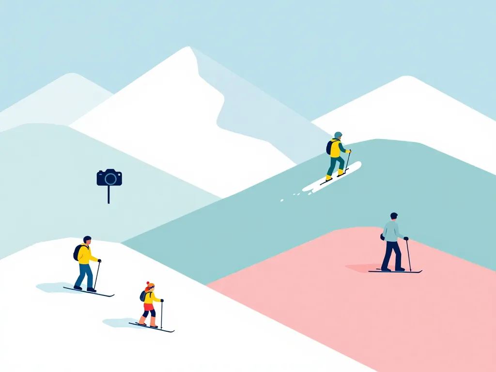 webcam les deux alpes zones ski caméra types skieurs