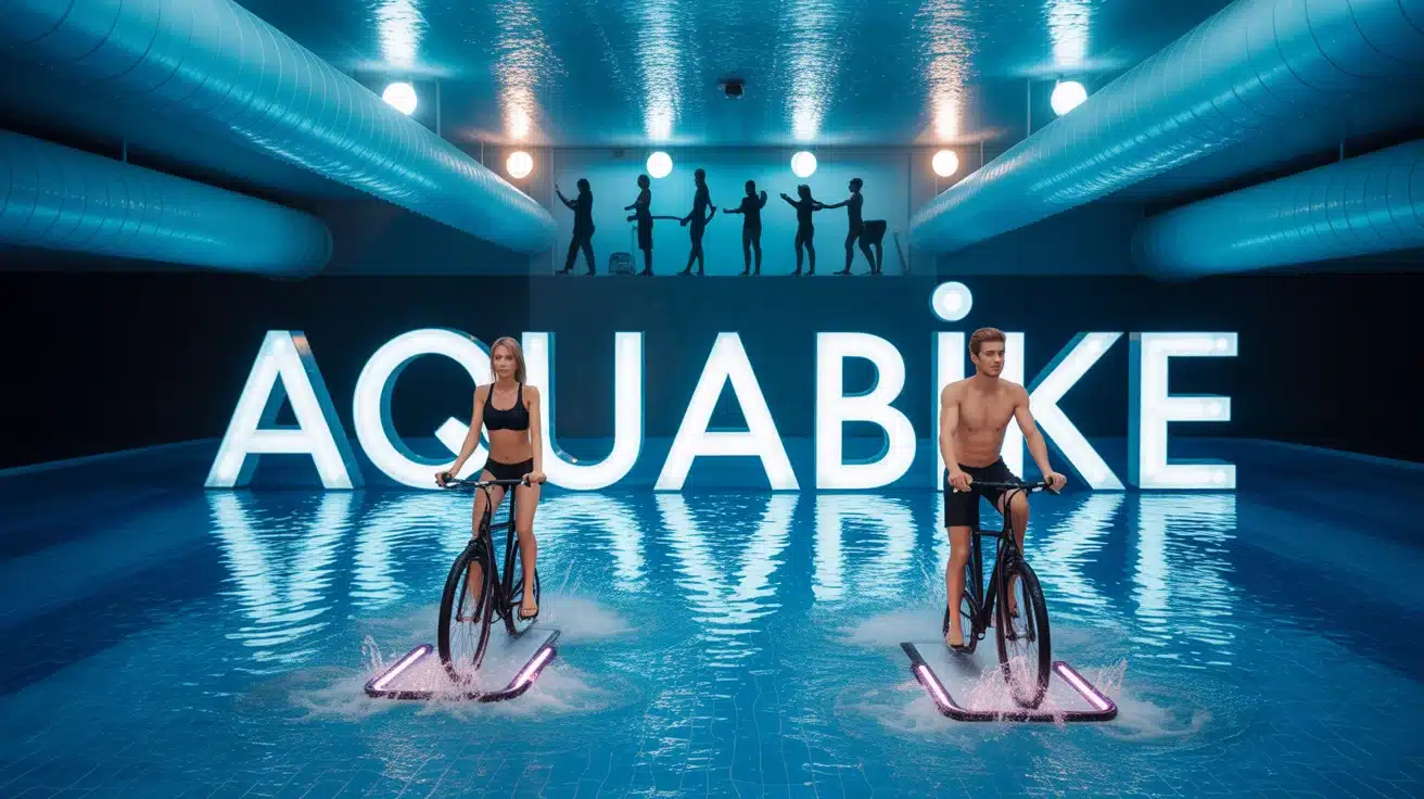 aquabike femme homme piscine hydromassage