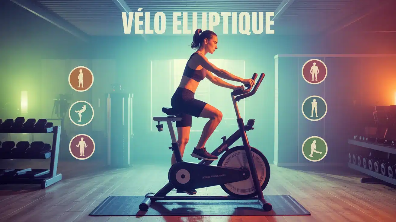 Bien fait du velo elliptique illustration muscles