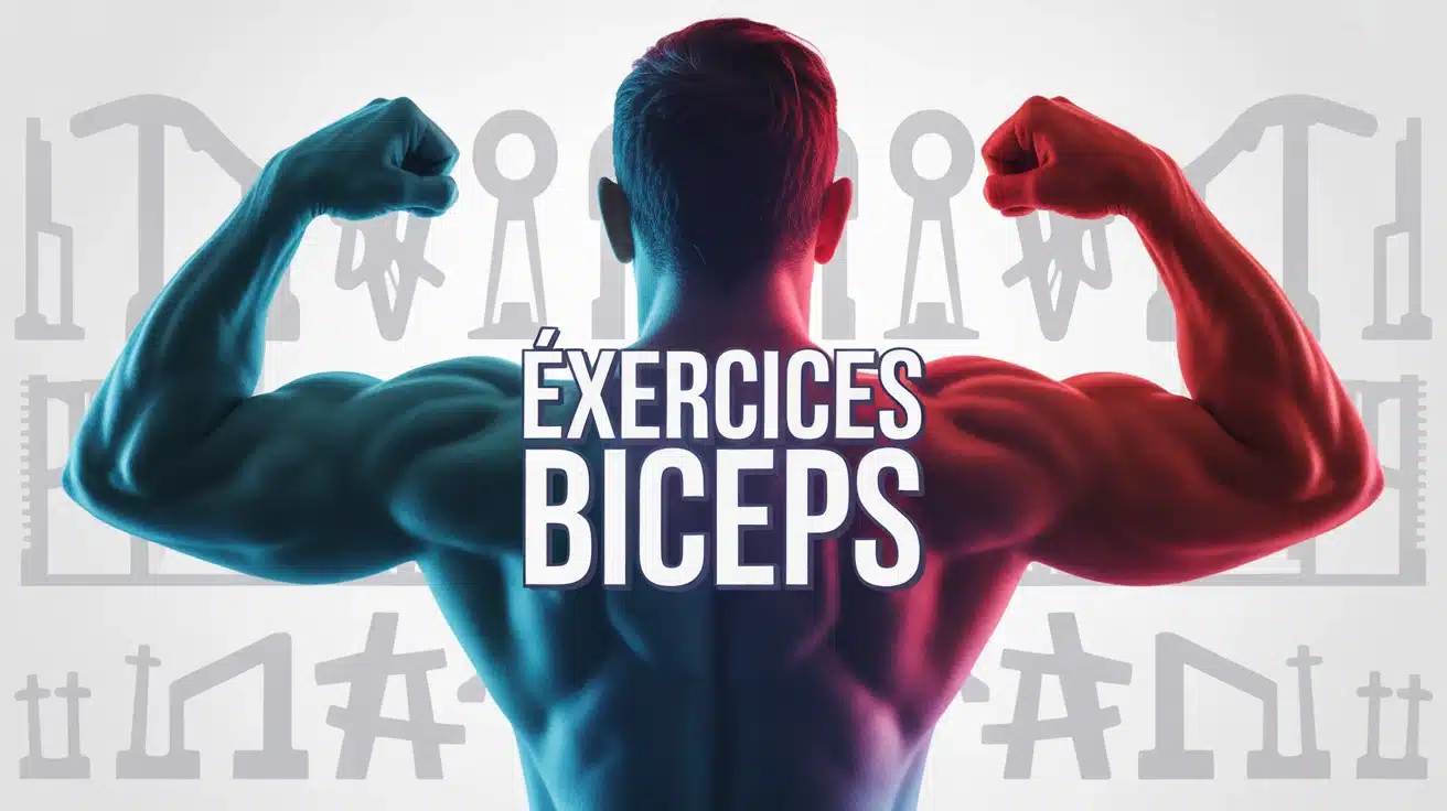 exercices biceps illustration vectorielle