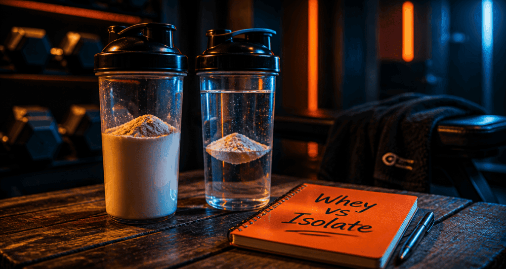 difference whey et isolate shakers salle de sport