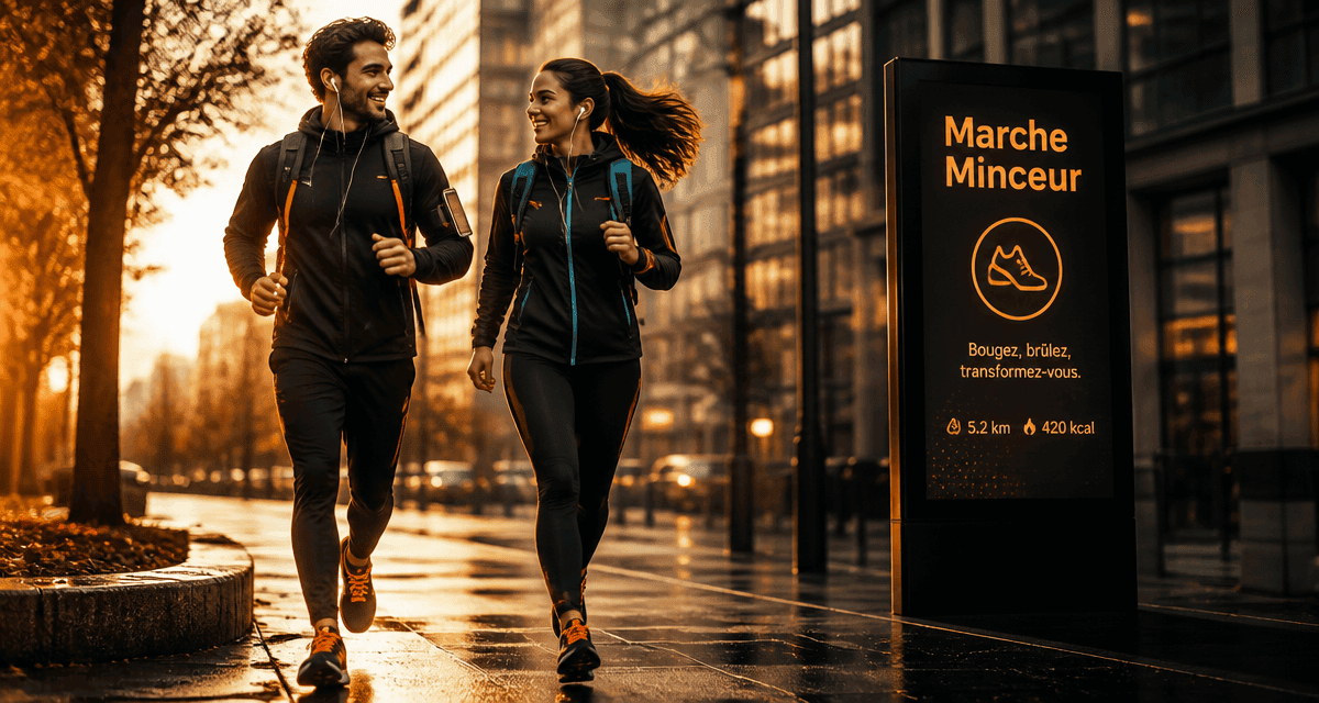 marcher fait il maigrir jeune marcheurs urbain