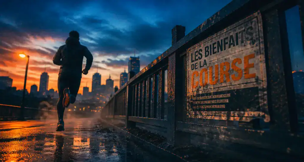 10 bienfaits de la course a pied silhouette sur pont urbain