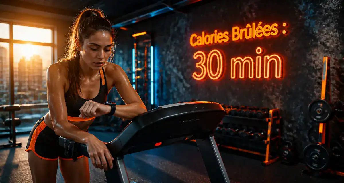 calories brulees jogging 30 minutes femme tapis course