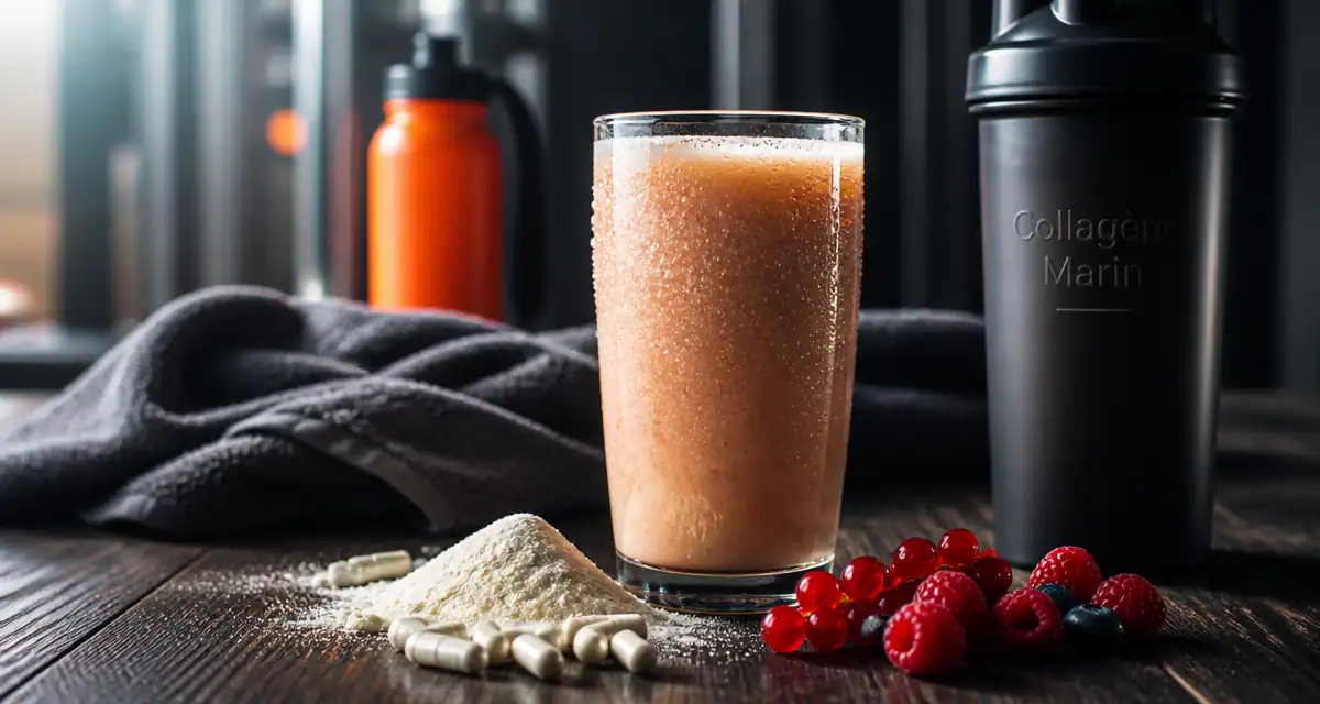 collagene marin hydrolyse type 1 smoothie poudre baies