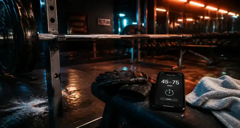 Durée séance musculation : 75 minutes pour optimiser vos gains