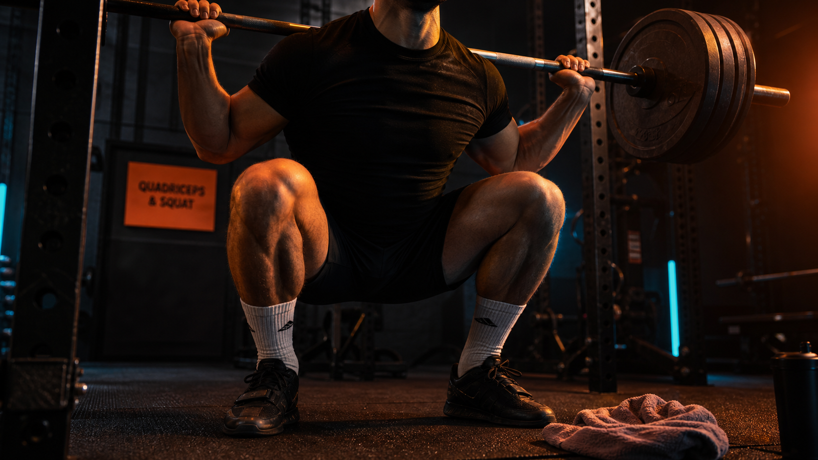 Quel muscle travaille le squat : quadriceps et fessiers