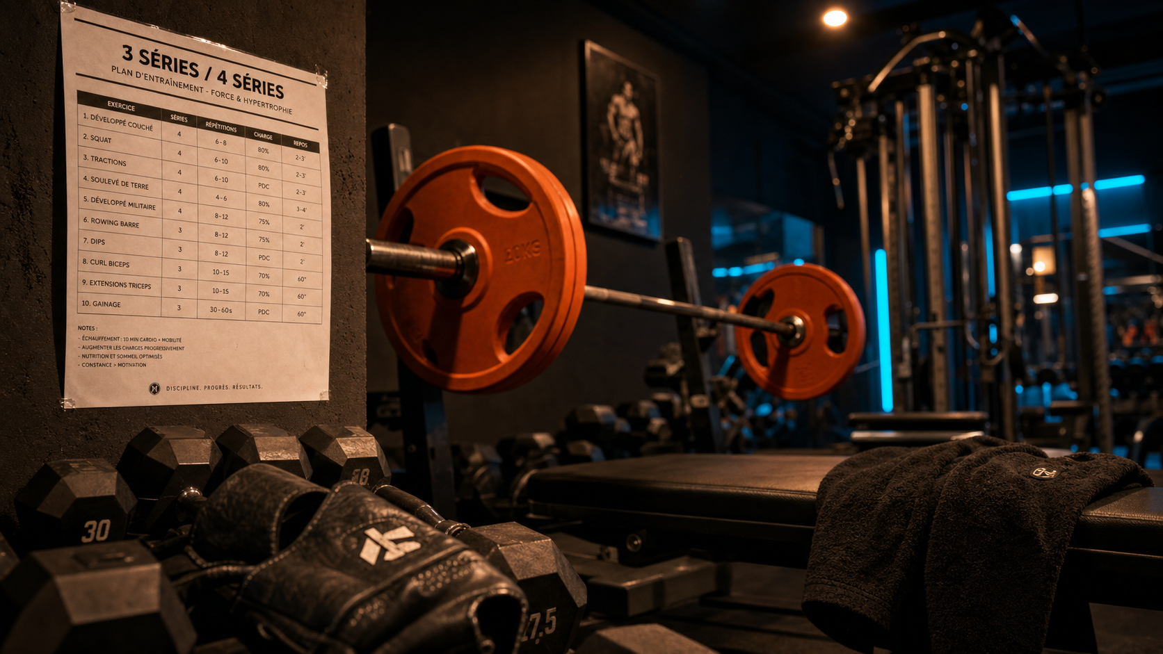 3 ou 4 series muscu : volume, récupération, progression