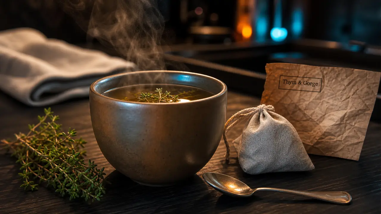 Bienfait du thym en tisane pour gorge irritée