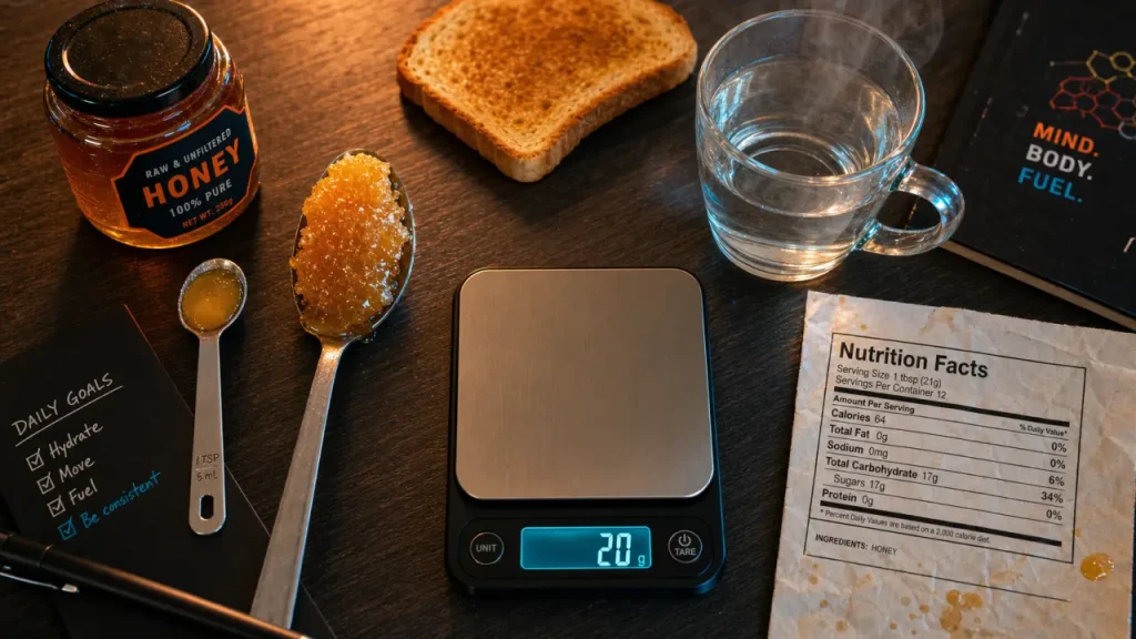 304 à 327 calories pour 100 g de miel : cuillère, portions et comparaison avec le sucre