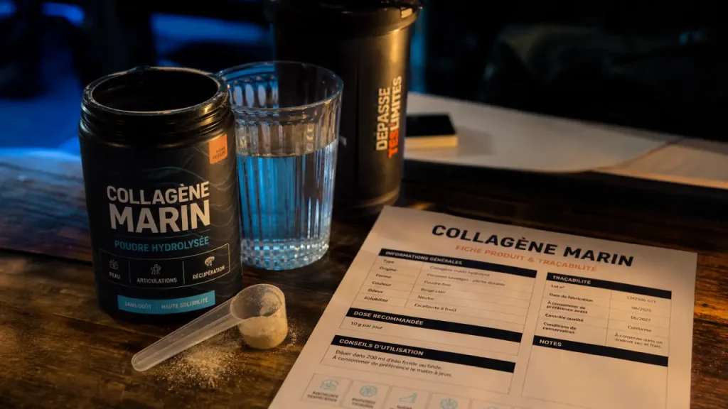 Collagène marin hydrolysé : 10 g par jour, traçabilité et pièges à éviter