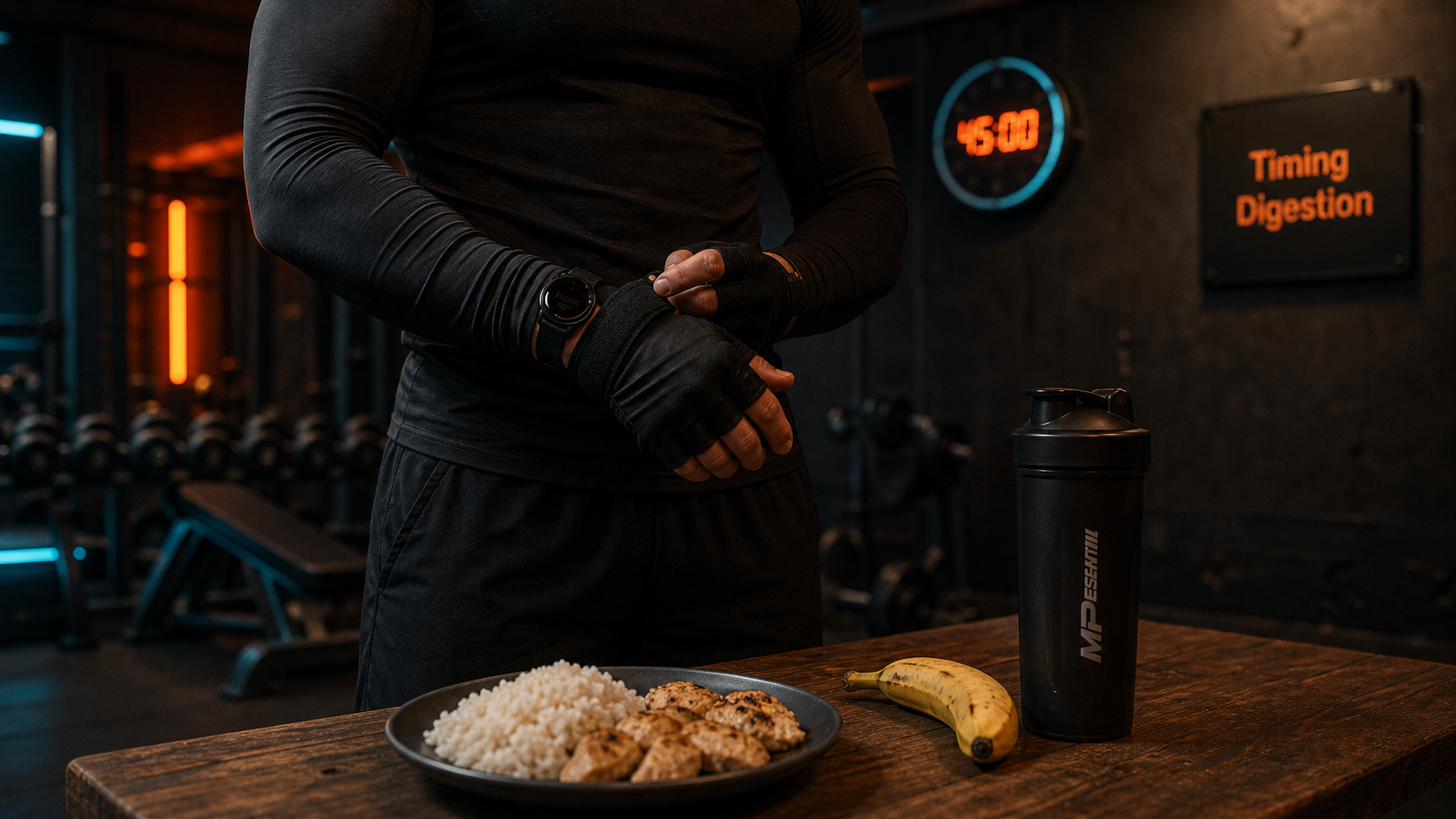 Muscu apres manger : attente digestion 1 à 3 heures