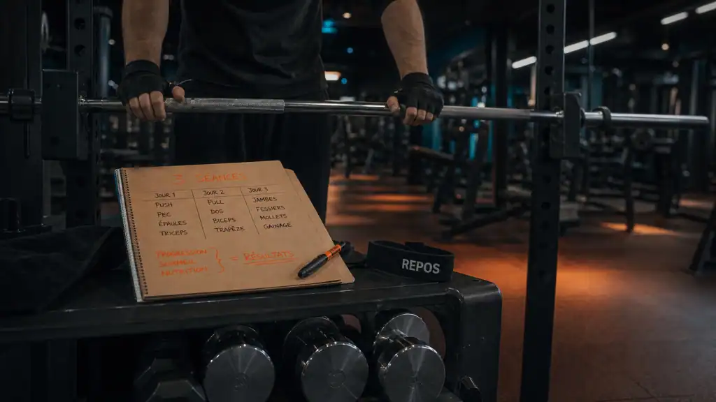 Musculation combien de fois par semaine : 3 séances