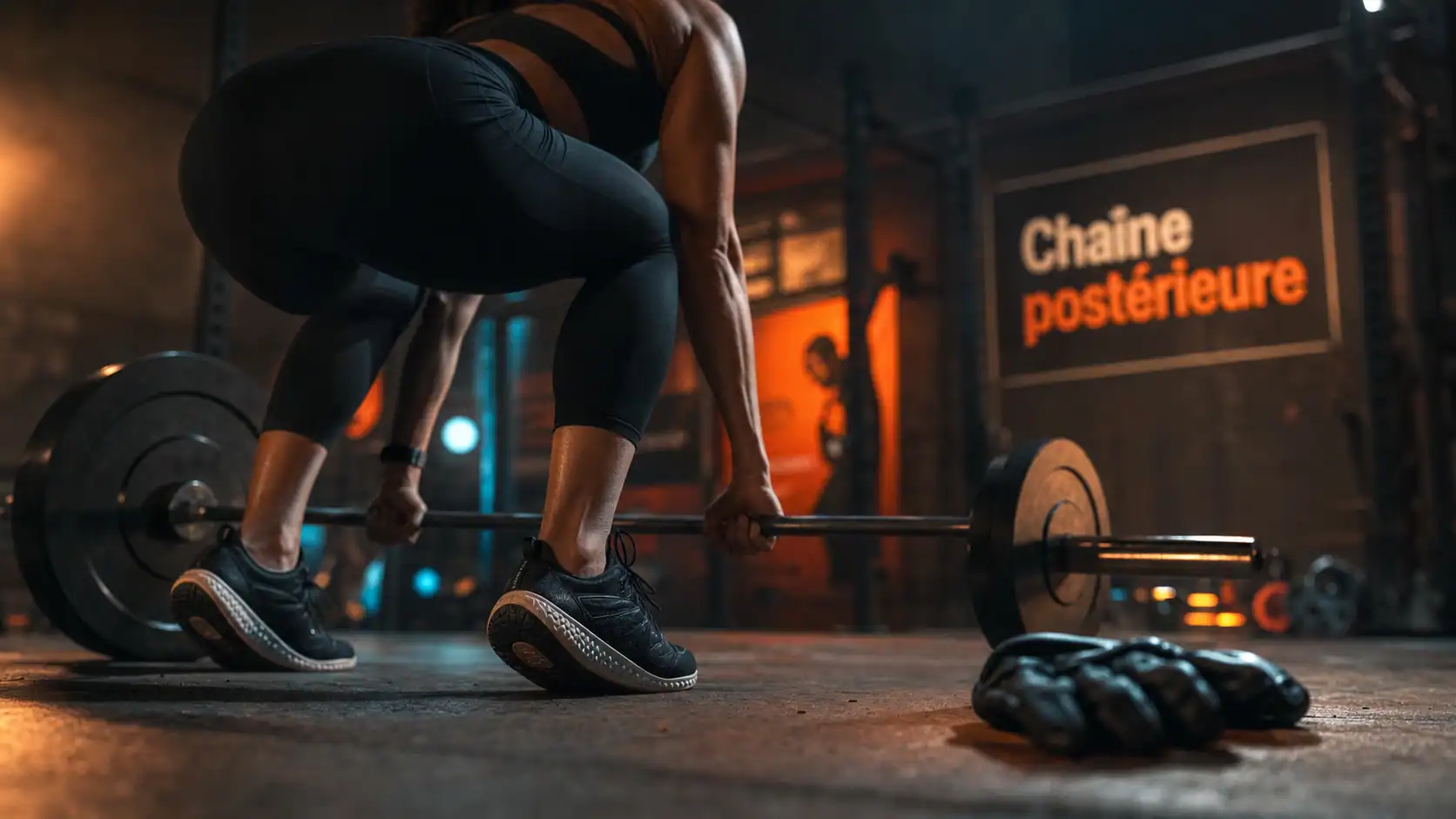 Souleve de terre muscle : chaîne postérieure (fessiers et ischio-jambiers)