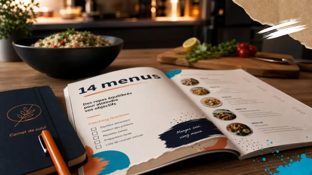 14 menus pour manger sainement : un PDF simple pour planifier deux semaines sans casse-tête