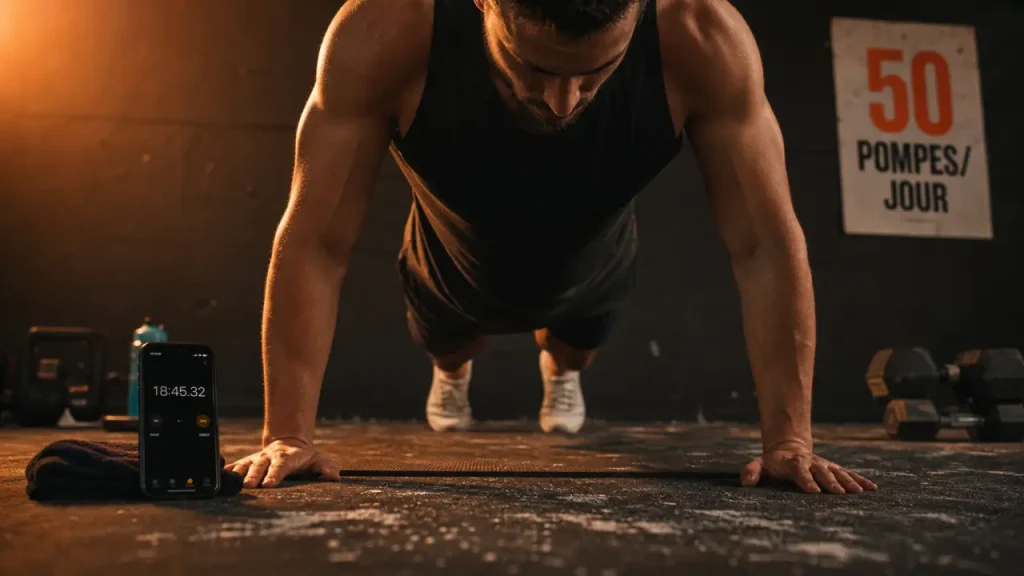 50 pompes par jour : résultats réels, progression et risques d&rsquo;un défi physique